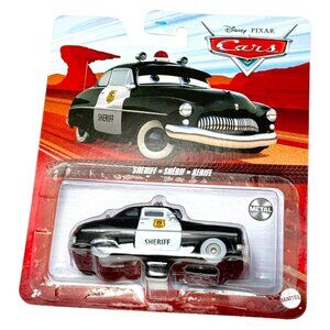 Disney Pixar Cars Sheriff Black White Mattel Metal Diecast New